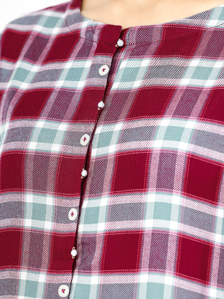 Pret 1Pc Printed Yarn Dyed Shirt - EWTKP22-68374