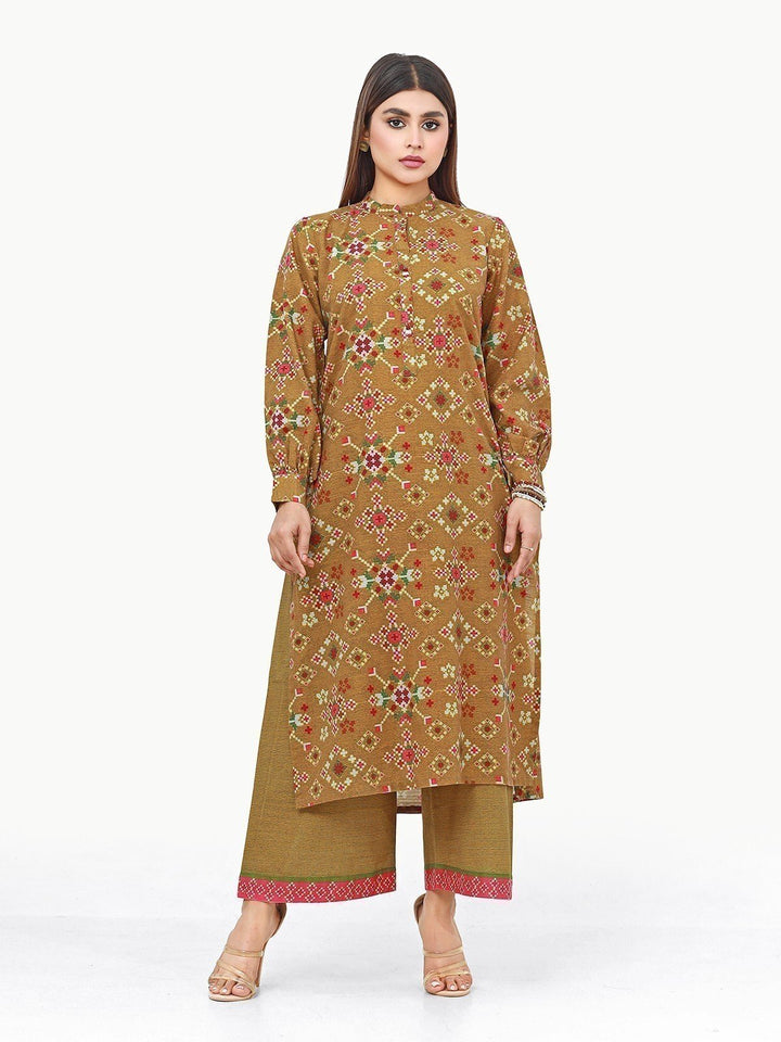 Pret 2Pc Printed Khaddar Shirt Trouser - EWTKP22-68612 (ST)