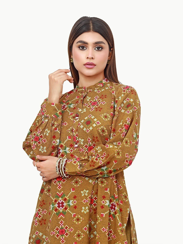 Pret 2Pc Printed Khaddar Shirt Trouser - EWTKP22-68612 (ST)