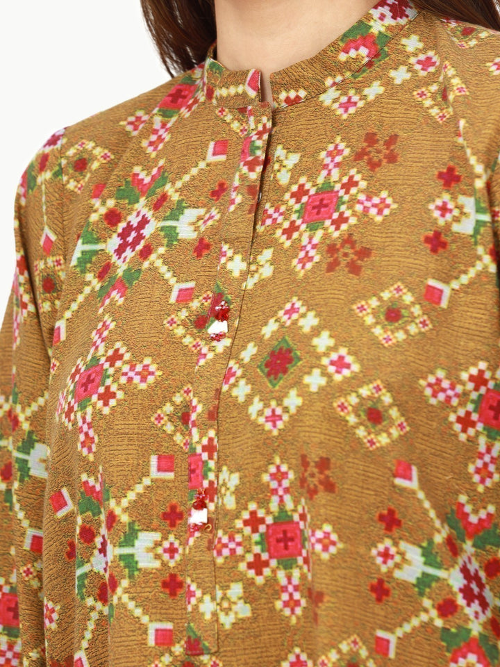 Pret 2Pc Printed Khaddar Shirt Trouser - EWTKP22-68612 (ST)