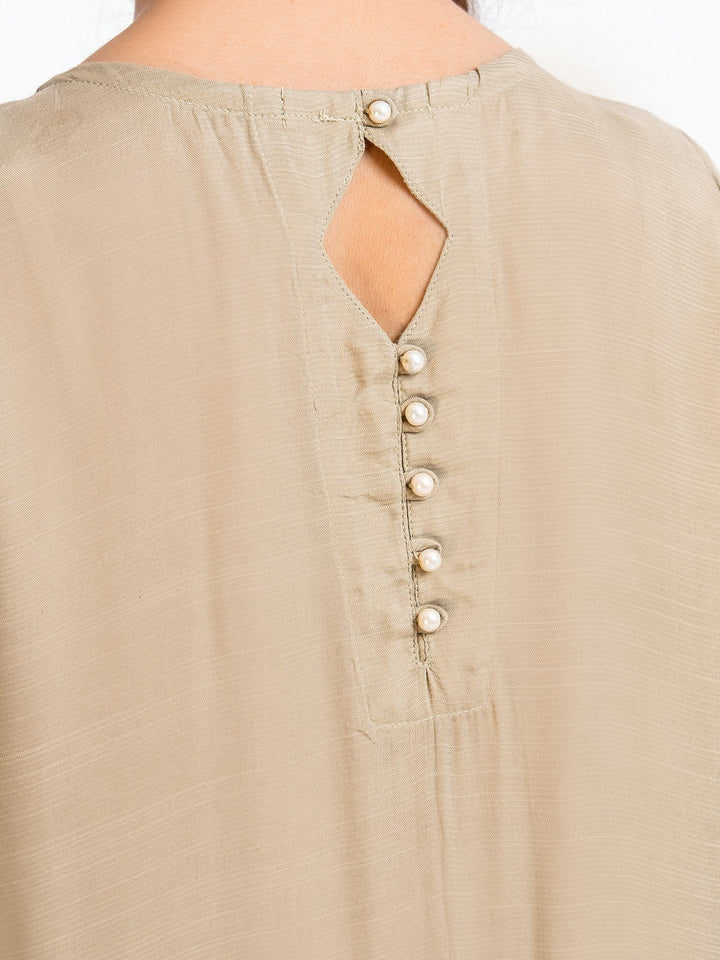 Pret 2Pc Embroidered Raw Silk Shirt Trouser - EWTKE23-68799ST