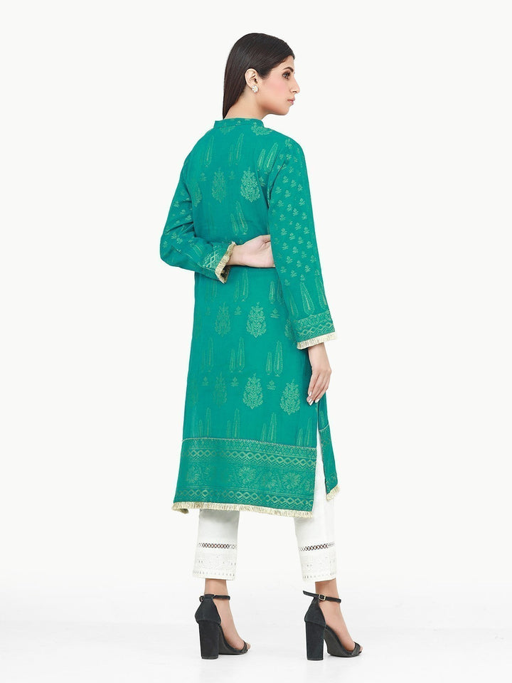 Pret 1Pc Embroidered Cotton Jacquard Shirt - EWTKE22-67738