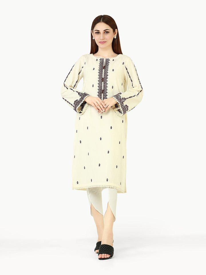 Pret 1Pc Embroidered Dobby Shirt - EWTKE22-68164