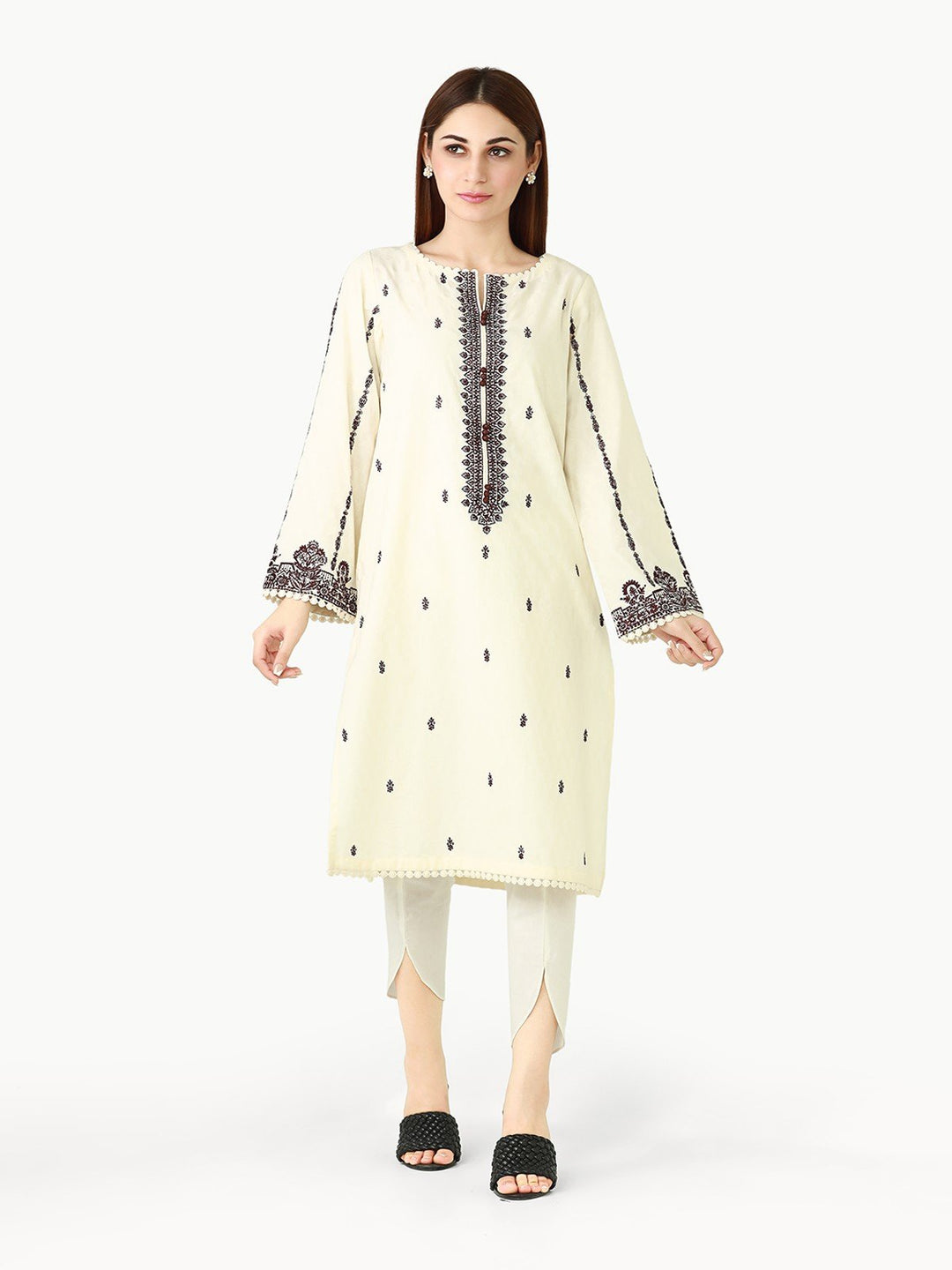 Pret 1Pc Embroidered Dobby Shirt - EWTKE22-68164