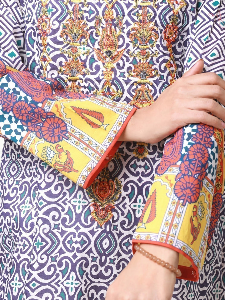 Pret 2Pc Embroidered Lawn Shirt Dupatta - EWTKE22-68223