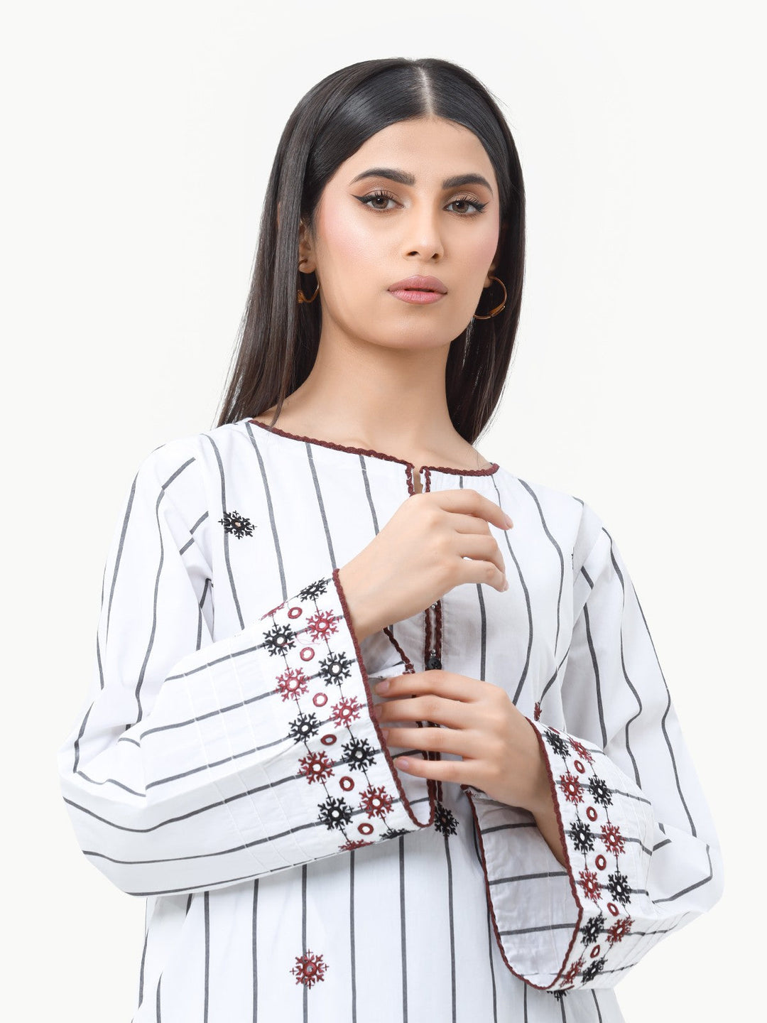 Pret 1Pc Embroidered Cotton Shirt - EWTKE22-68450