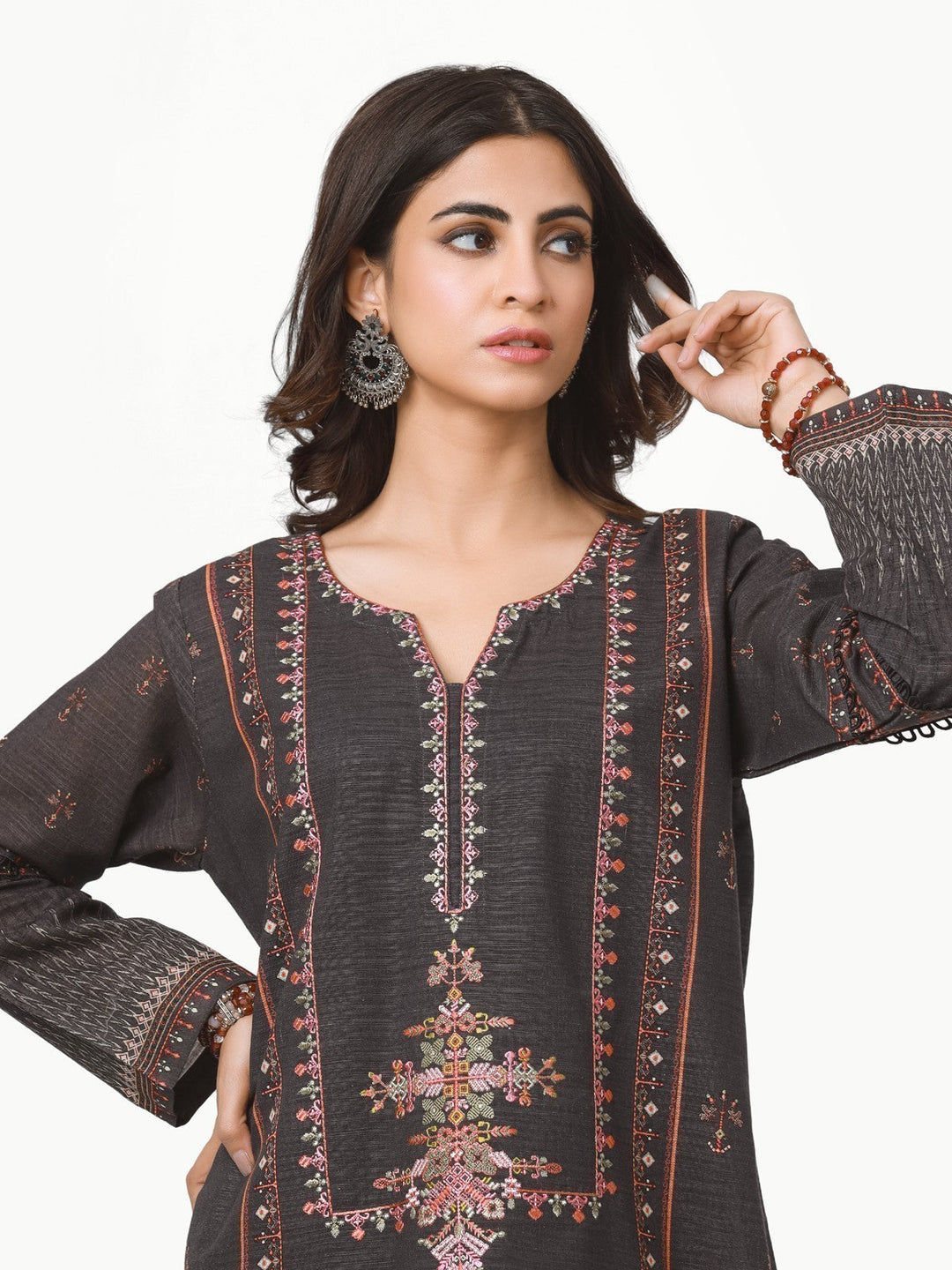 Pret 1Pc Embroidered Khaddar Shirt - EWTKE22-68566