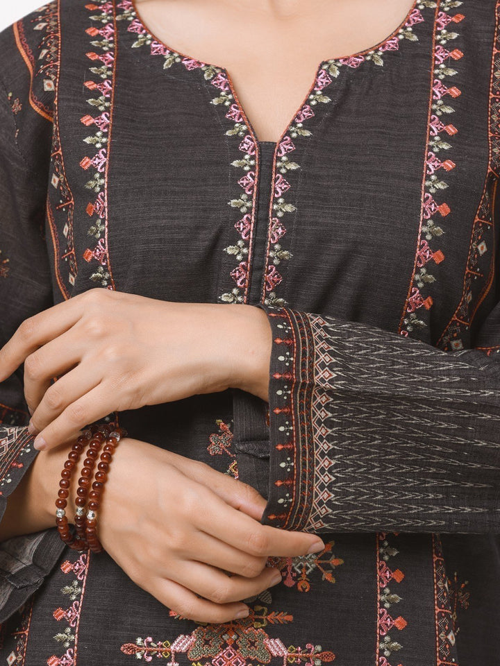Pret 1Pc Embroidered Khaddar Shirt - EWTKE22-68566
