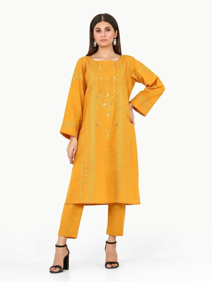 Pret 2Pc Embroidered Cotton Twill Shirt Trouser - EWTKE22-68715