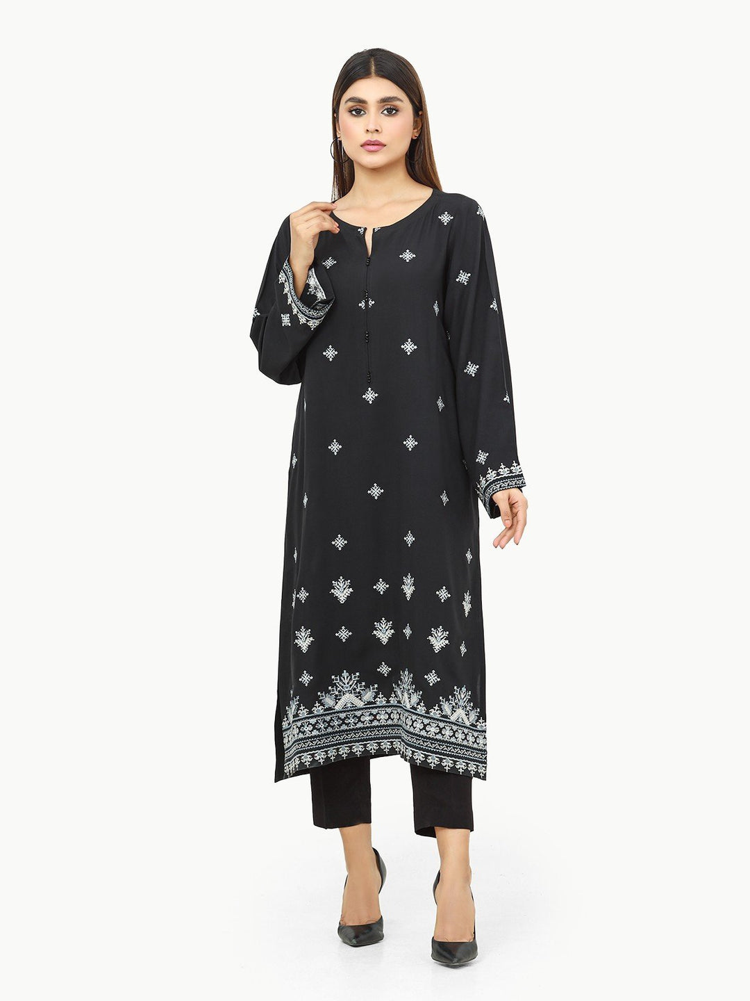 Pret 1Pc Embroidered Viscose Shirt - EWTKE22-69184
