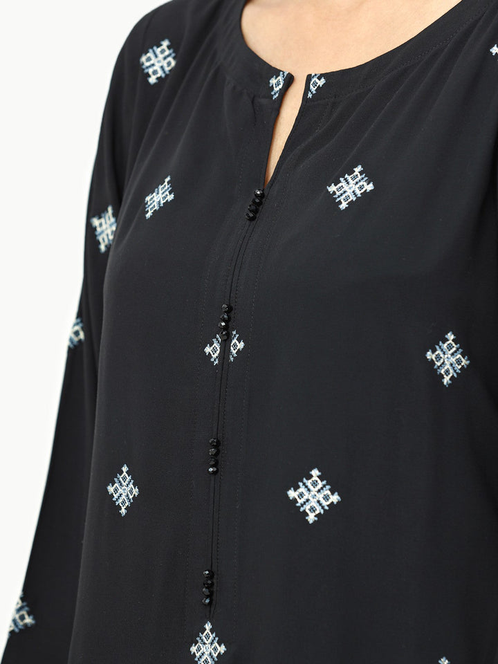 Pret 1Pc Embroidered Viscose Shirt - EWTKE22-69184