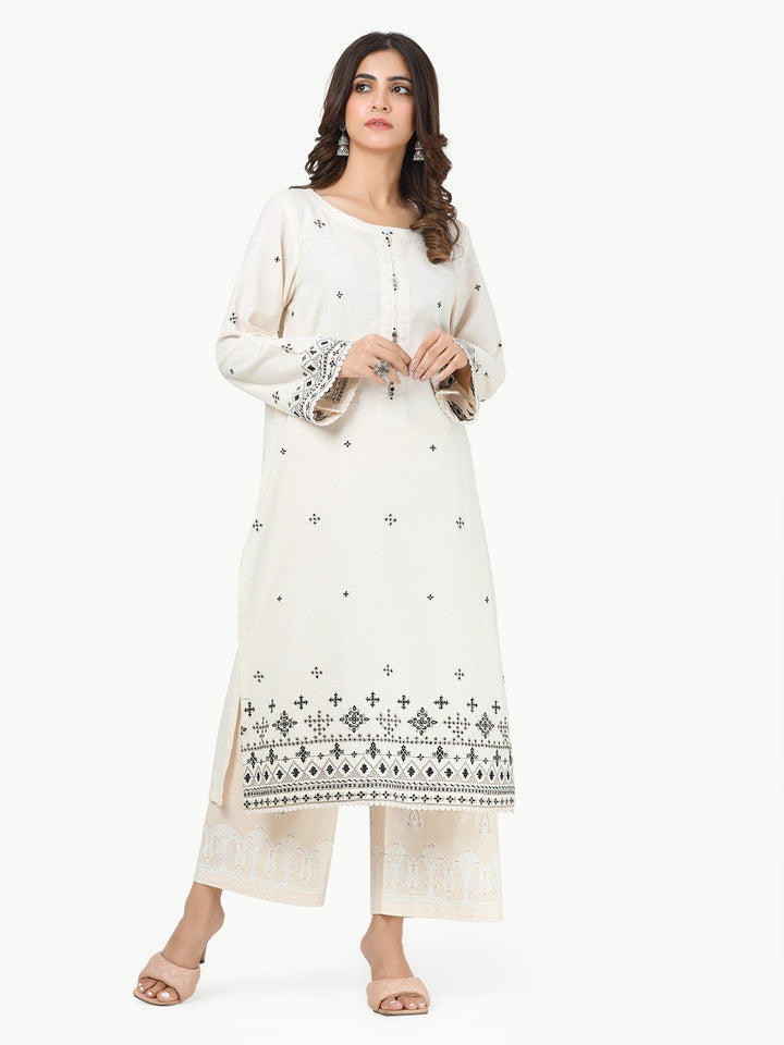 Pret 1Pc Embroidered Dobby Shirt - EWTKE23-68167S