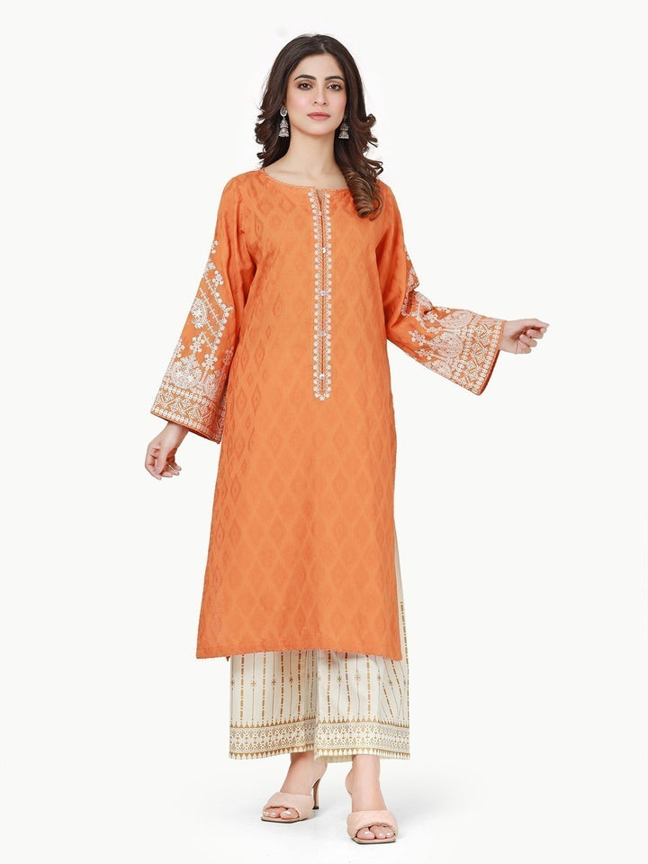 Pret 1Pc Embroidered Dobby Shirt - EWTKE23-68168S