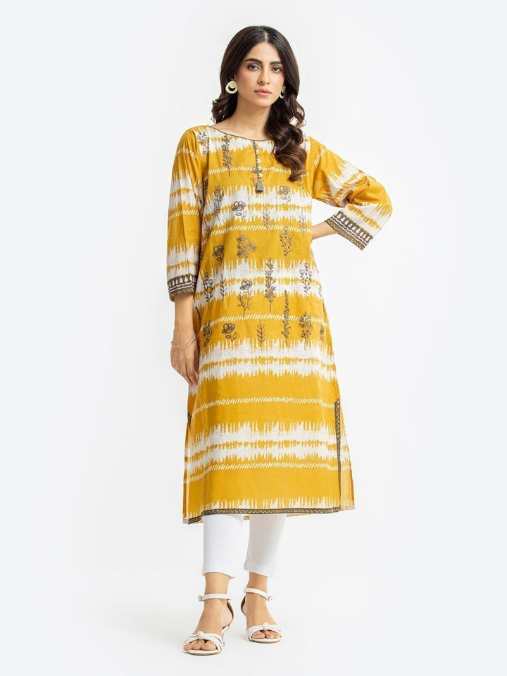 Pret 1Pc Embroidered Cambric Shirt - EWTKE23-68474S
