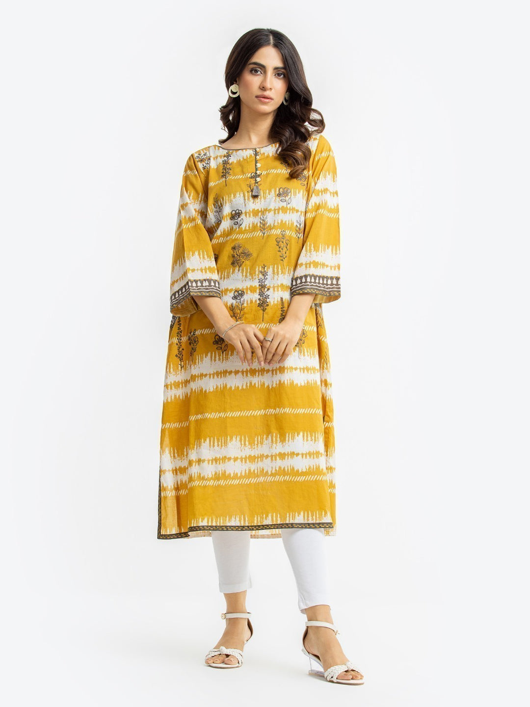 Pret 1Pc Embroidered Cambric Shirt - EWTKE23-68474S