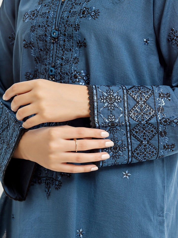 Pret 3Pc Embroidered Cambric Suit - EWTKE23-68651