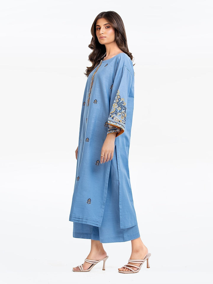 Pret 2Pc Embroidered Khaddar Shirt Trouser - EWTKE23-68711ST