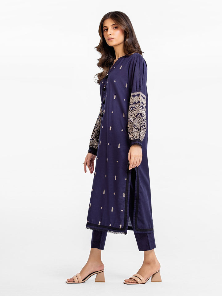 Pret 2Pc Embroidered Khaddar Shirt Trouser - EWTKE23-68712ST