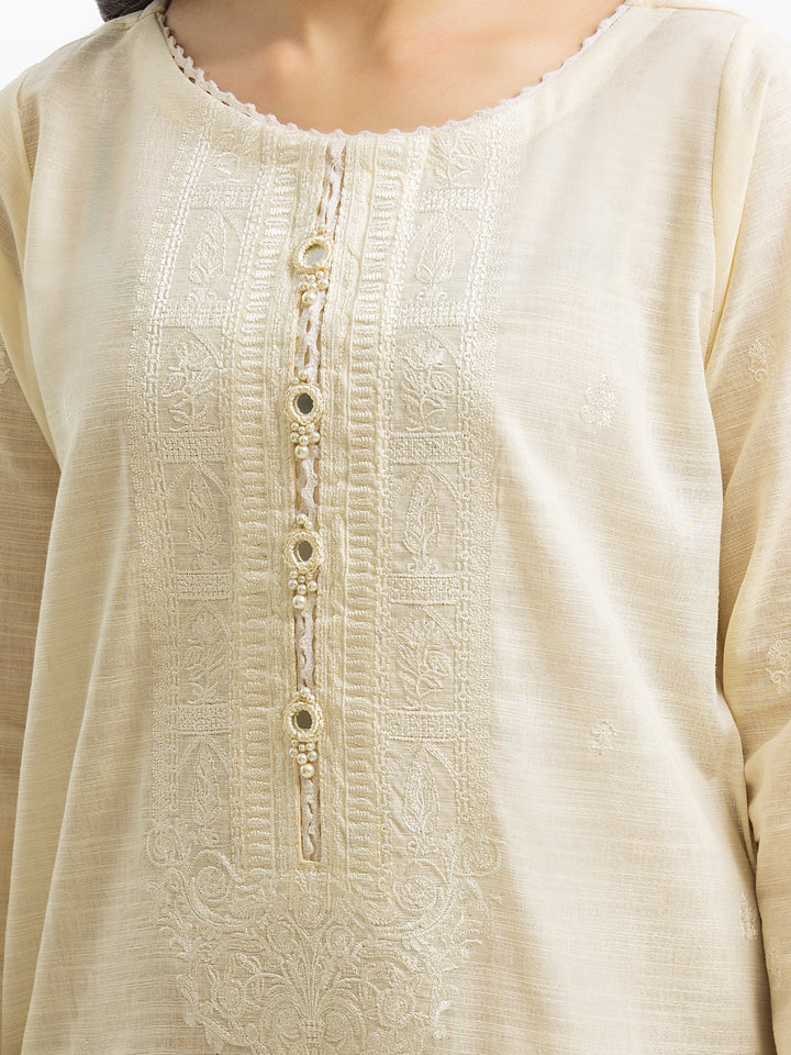Pret 3Pc Embroidered Khaddar Suit - EWTKE23-68795-3P