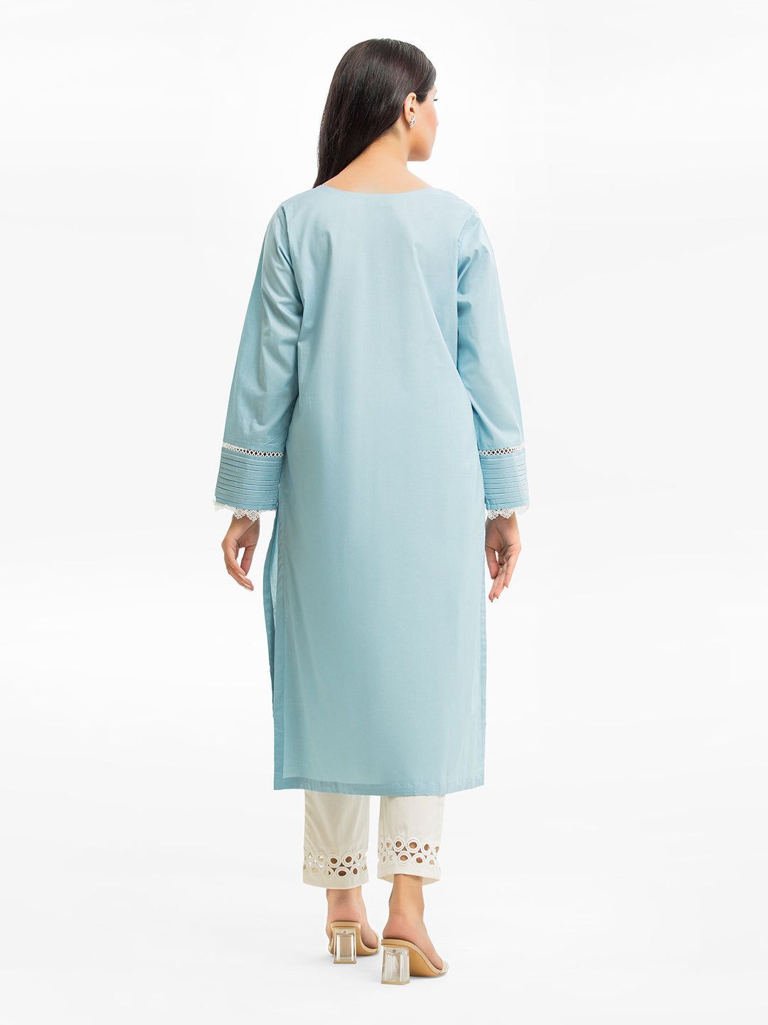 Pret 1Pc Embroidered Cambric Shirt - EWTKE23-68942S