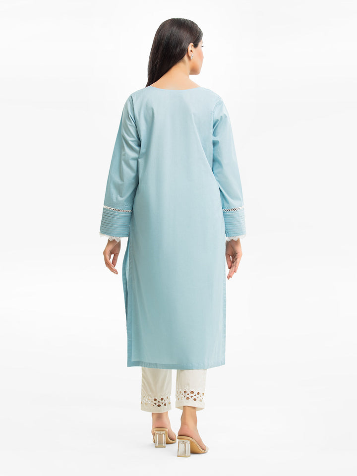 Pret 1Pc Embroidered Cambric Shirt - EWTKE23-68942S