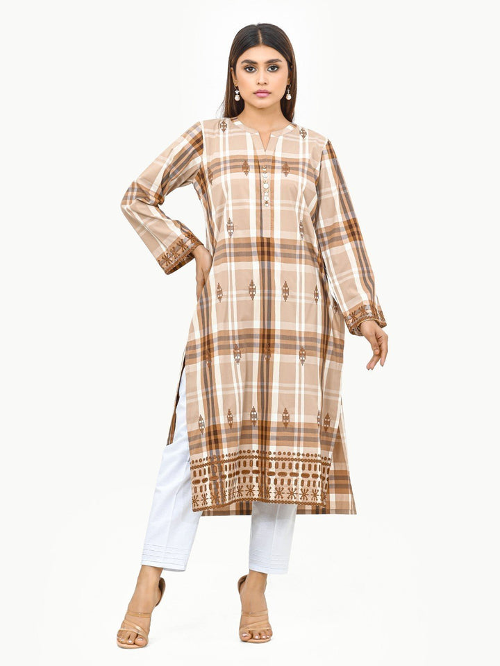 Pret 1Pc Embroidered Cotton Shirt - EWTKE23-69189