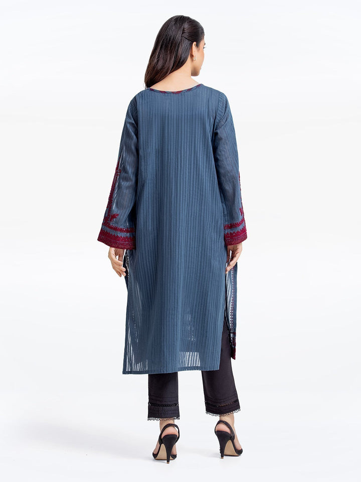 Pret 1Pc Embroidered Lawn Jacquard Shirt - EWTKE23-69206S