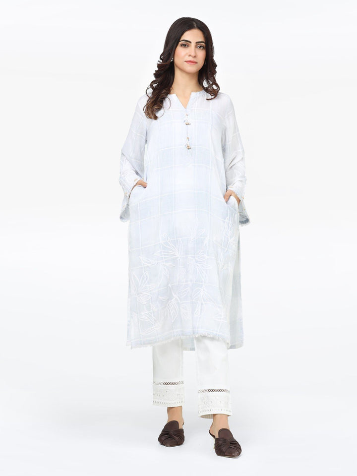 Pret 1Pc Embroidered Cotton Shirt - EWTKE23-69244S