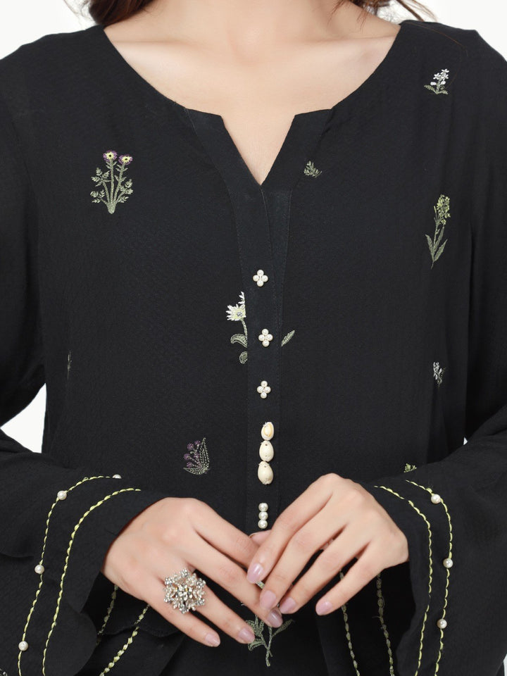 Pret 1Pc Embroidered Cotton Shirt - EWTKE23-69251S
