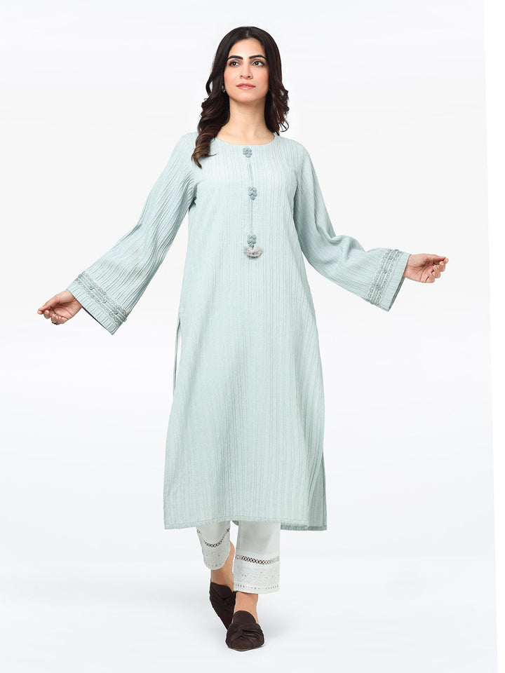 Pret 1Pc Embroidered Dobby Shirt - EWTKE23-69263S