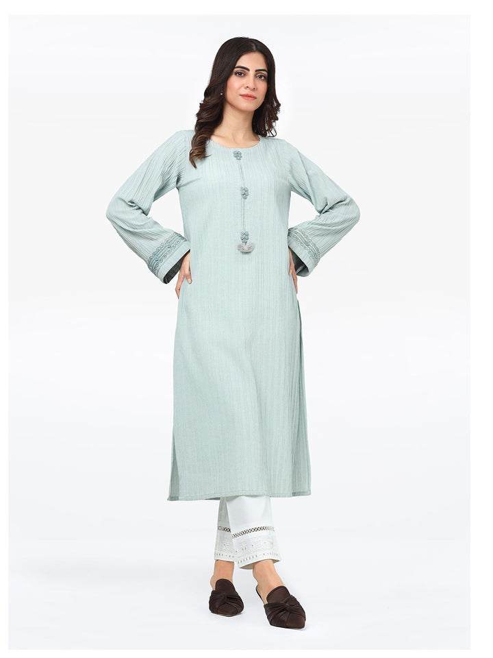Pret 1Pc Embroidered Dobby Shirt - EWTKE23-69263S