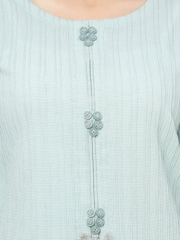 Pret 1Pc Embroidered Dobby Shirt - EWTKE23-69263S