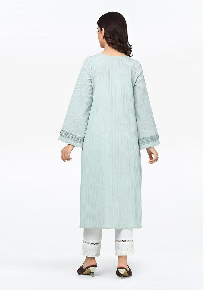 Pret 1Pc Embroidered Dobby Shirt - EWTKE23-69263S