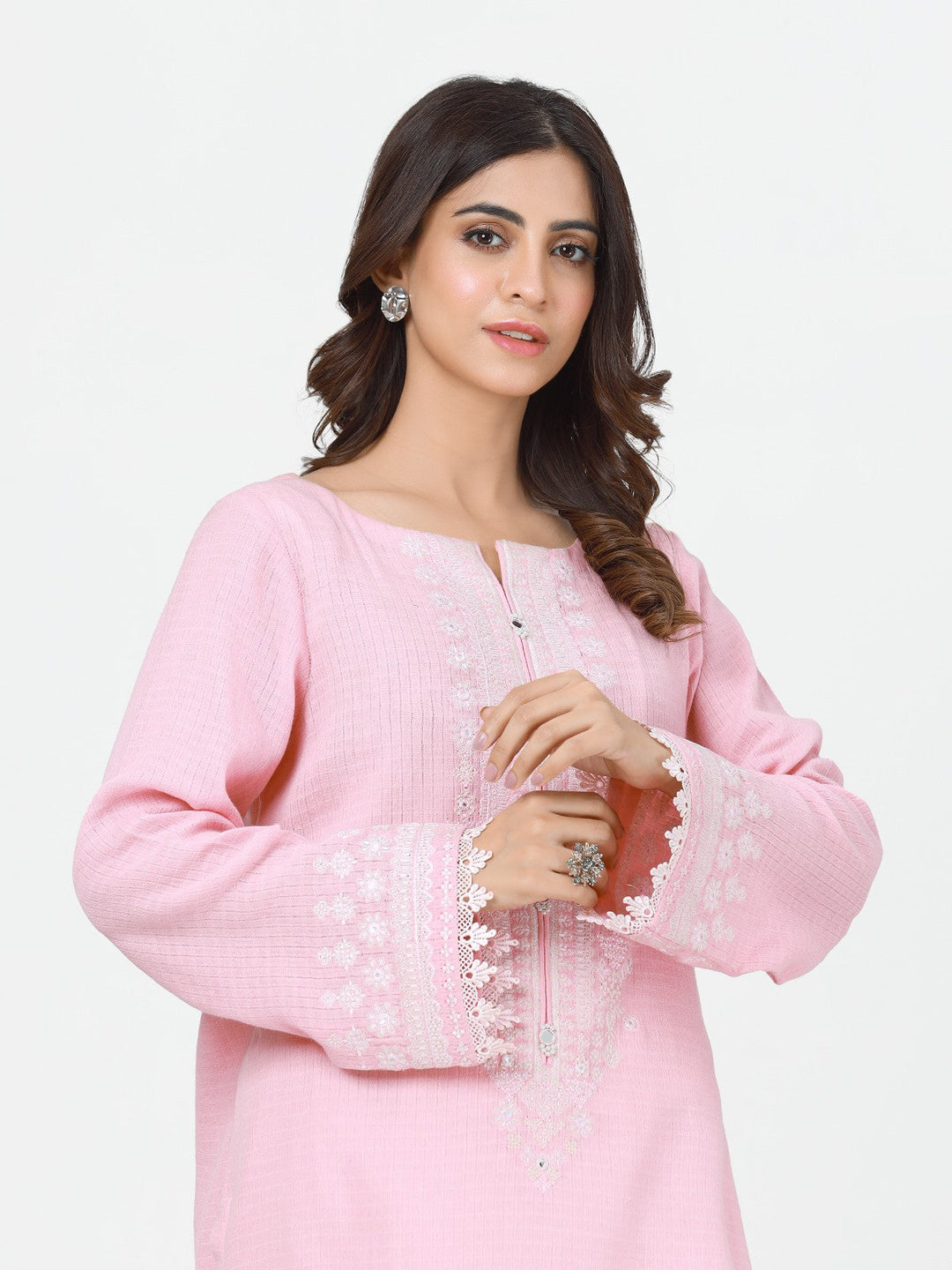 Pret 1Pc Embroidered Cotton Shirt - EWTKE23-69268S
