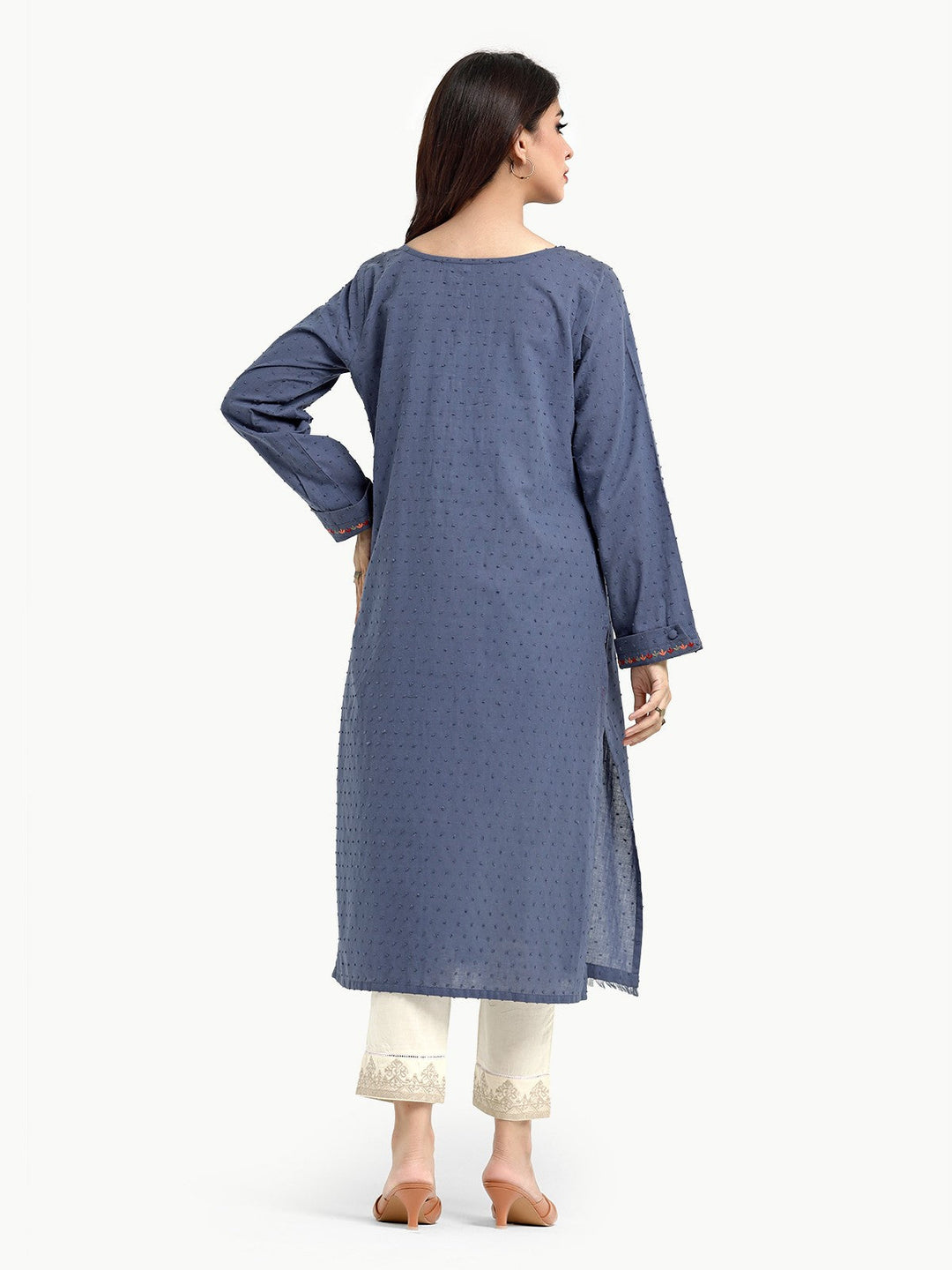 Pret 1Pc Embroidered Cotton Shirt - EWTKE23-69276S
