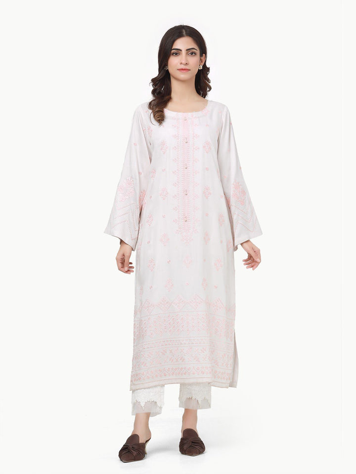 Pret 1Pc Embroidered Viscose Crepe Shirt - EWTKE23-69280S