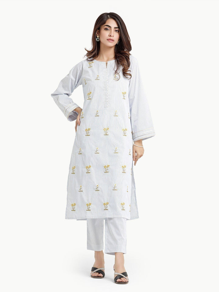 Pret 1Pc Embroidered Poplin Shirt - EWTKE23-69283