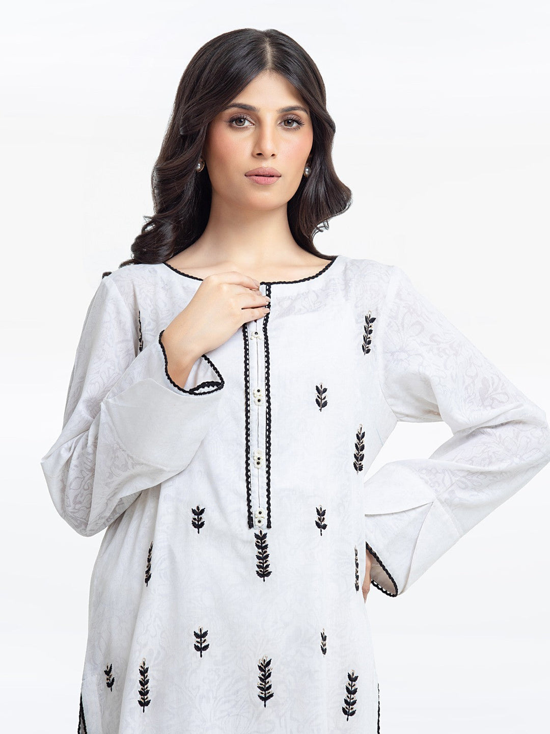 Pret 1Pc Embroidered Lawn Shirt - EWTKE23-69292S