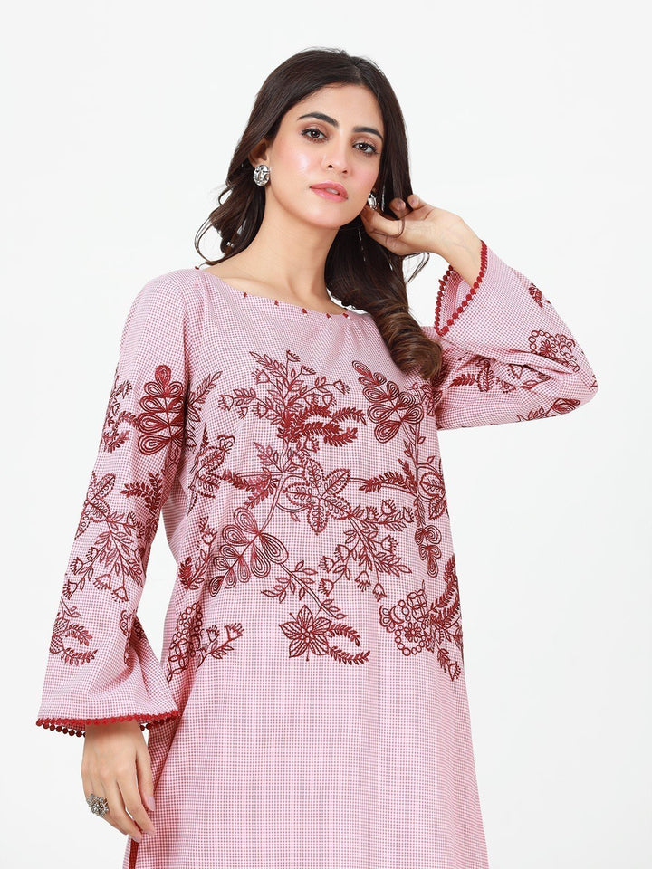 Pret 1Pc Embroidered Cotton Shirt - EWTKE23-69303S