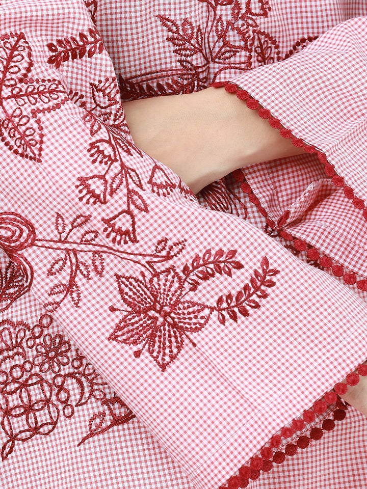 Pret 1Pc Embroidered Cotton Shirt - EWTKE23-69303S