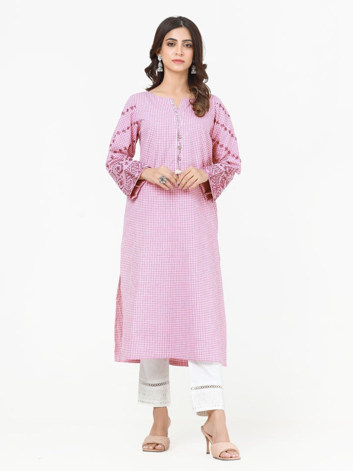 Pret 1Pc Embroidered Cotton Shirt - EWTKE23-69306S