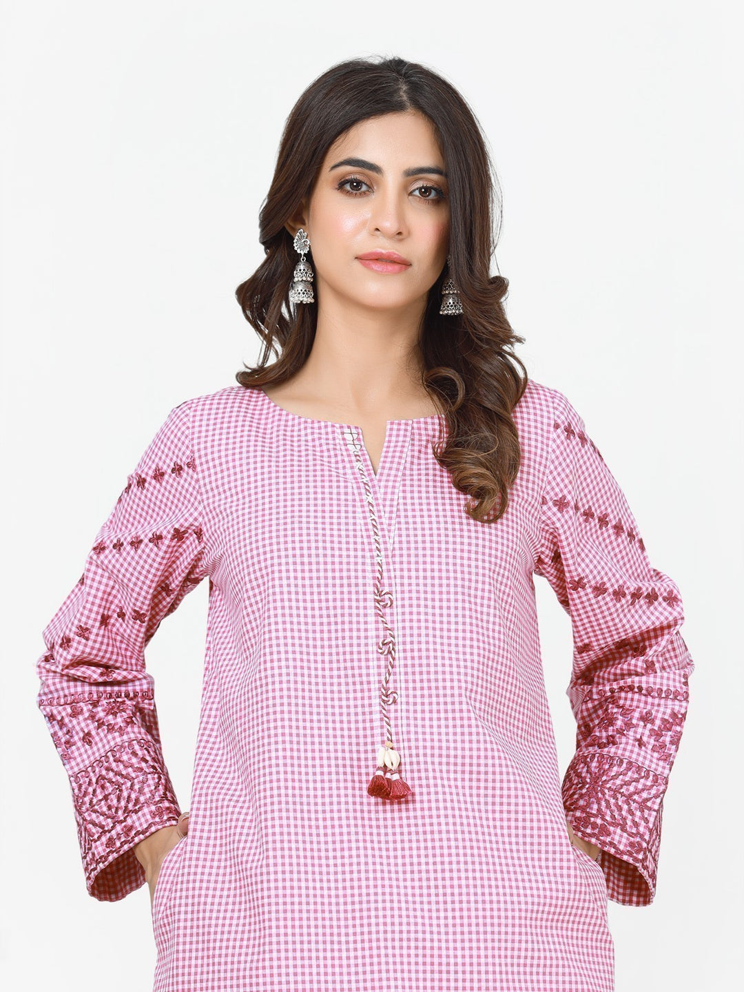 Pret 1Pc Embroidered Cotton Shirt - EWTKE23-69306S