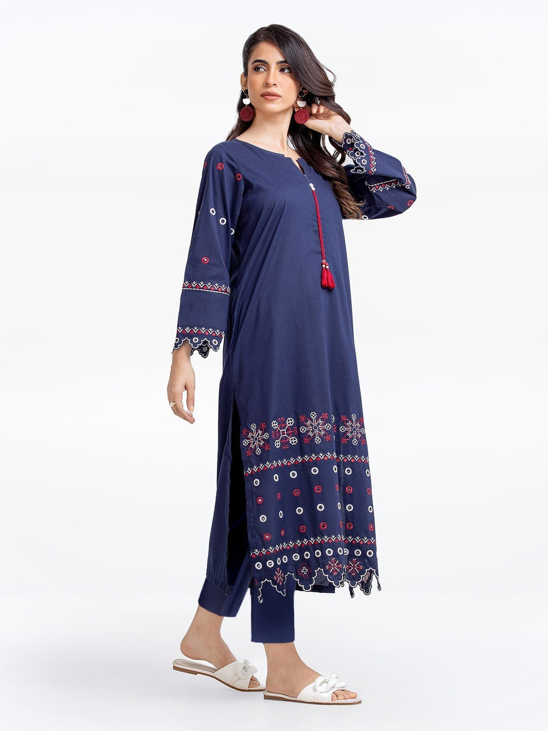 Pret 2Pc Embroidered Viscose Shirt Trouser - EWTKE23-69321ST