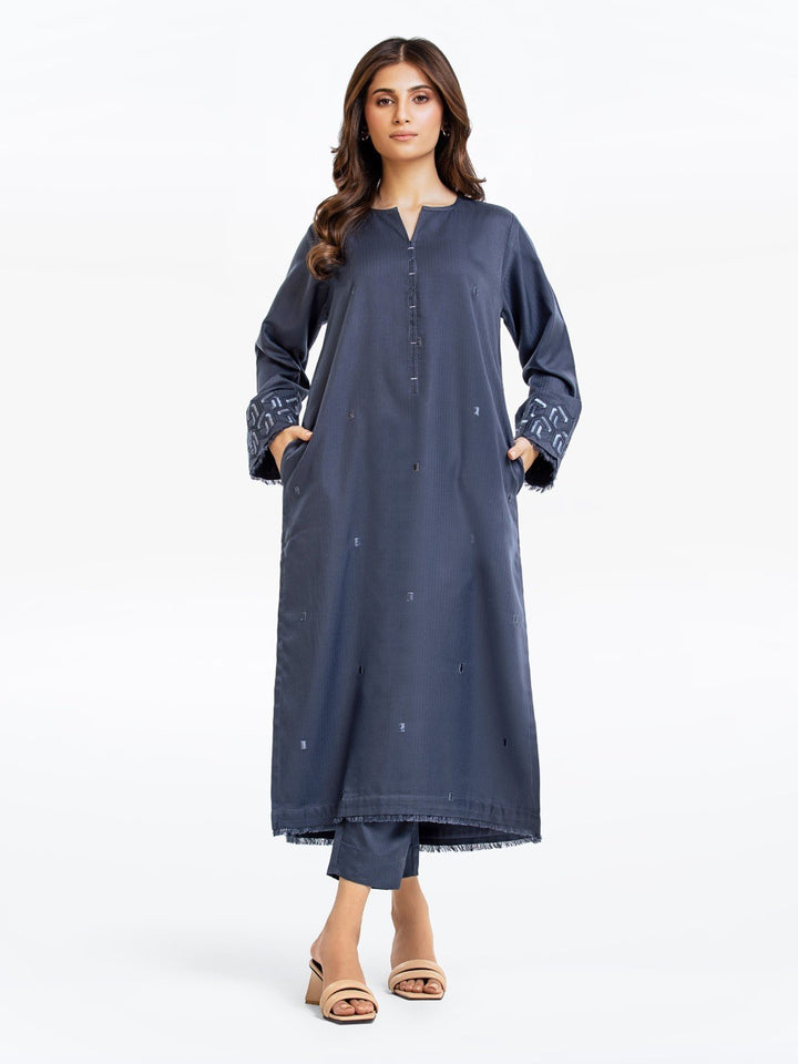Pret 2Pc Embroidered Twill Shirt Trouser - EWTKE23-69324ST
