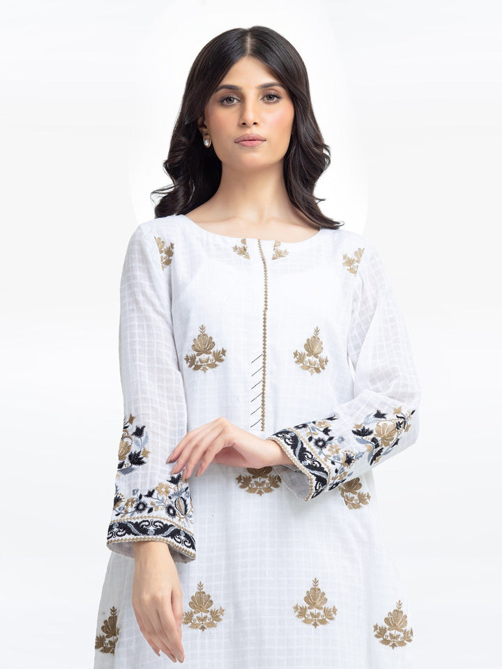 Pret 1Pc Embroidered Dobby Shirt - EWTKE23-69350S