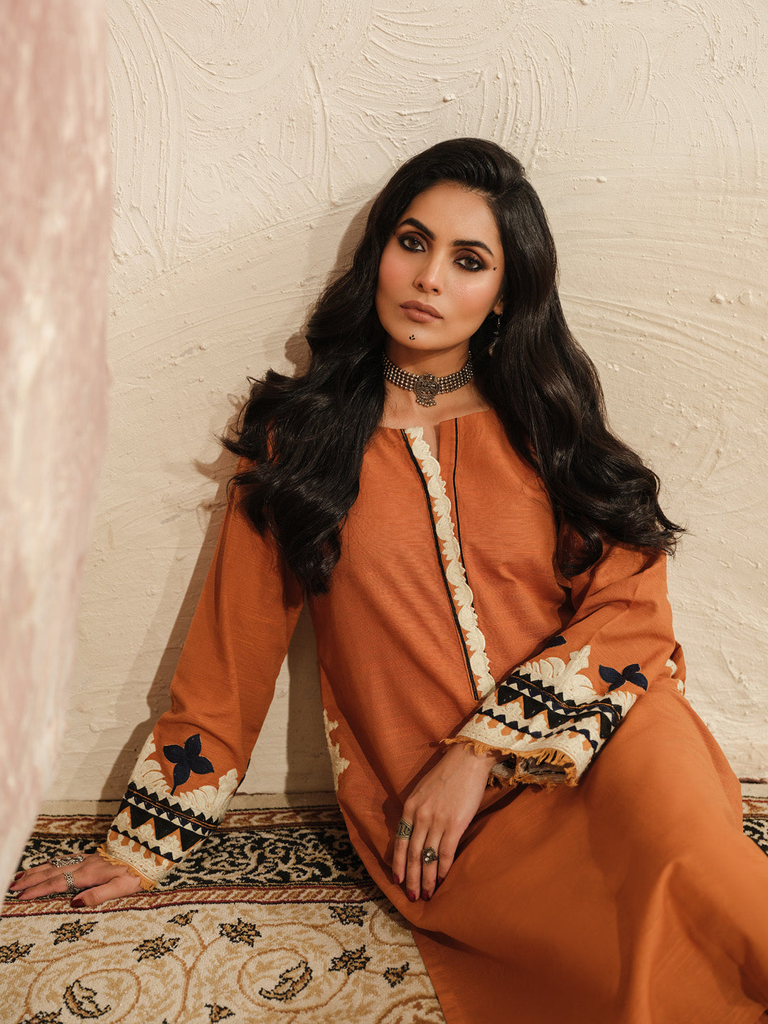 Pret 2Pc Embroidered Khaddar Shirt Trouser - EWTKE23-69401ST