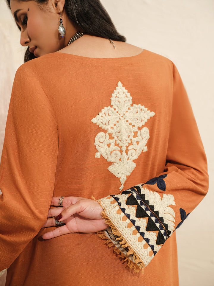 Pret 2Pc Embroidered Khaddar Shirt Trouser - EWTKE23-69401ST