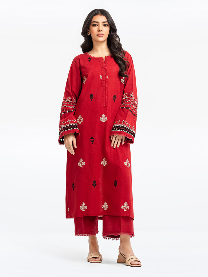 Pret 2Pc Embroidered Khaddar Shirt Trouser - EWTKE23-69411ST