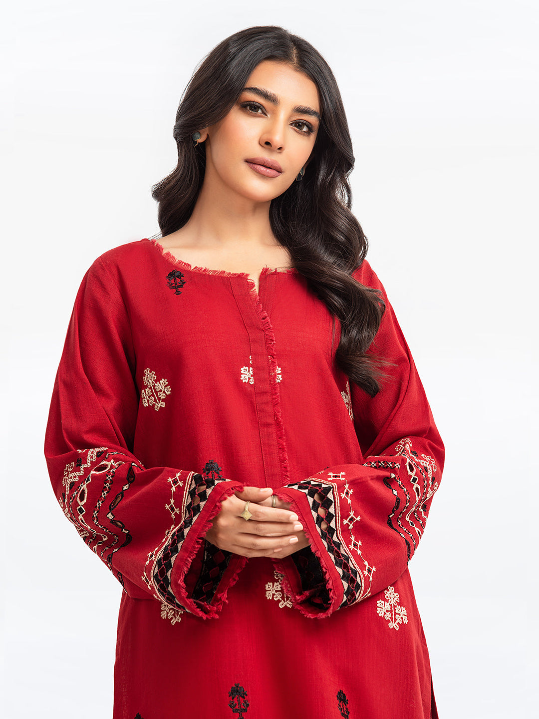 Pret 2Pc Embroidered Khaddar Shirt Trouser - EWTKE23-69411ST