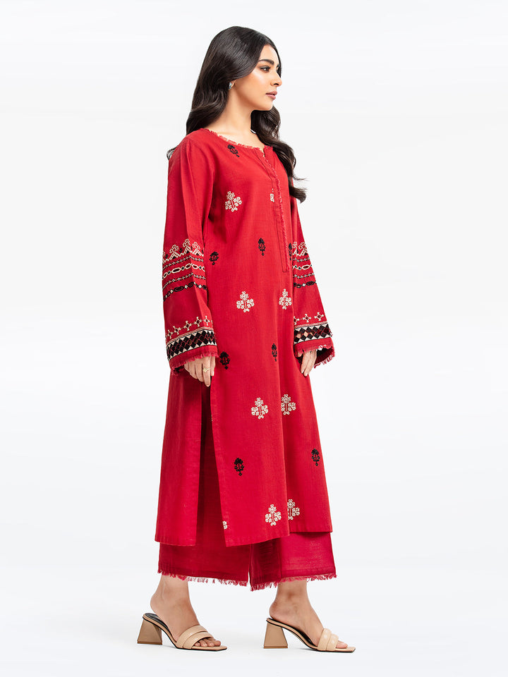 Pret 2Pc Embroidered Khaddar Shirt Trouser - EWTKE23-69411ST